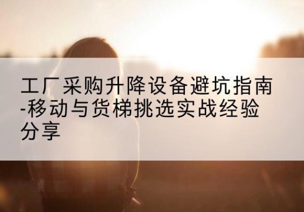 玉环移动式升降机怎么选-工厂采购升降设备避坑指南-移动与货梯挑选实战经验分享
